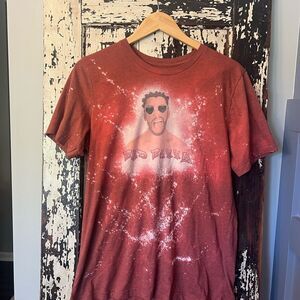 Bad Bunny Distressed picture Graphic T-Shirt. Size L. Unisex. Bleached look.